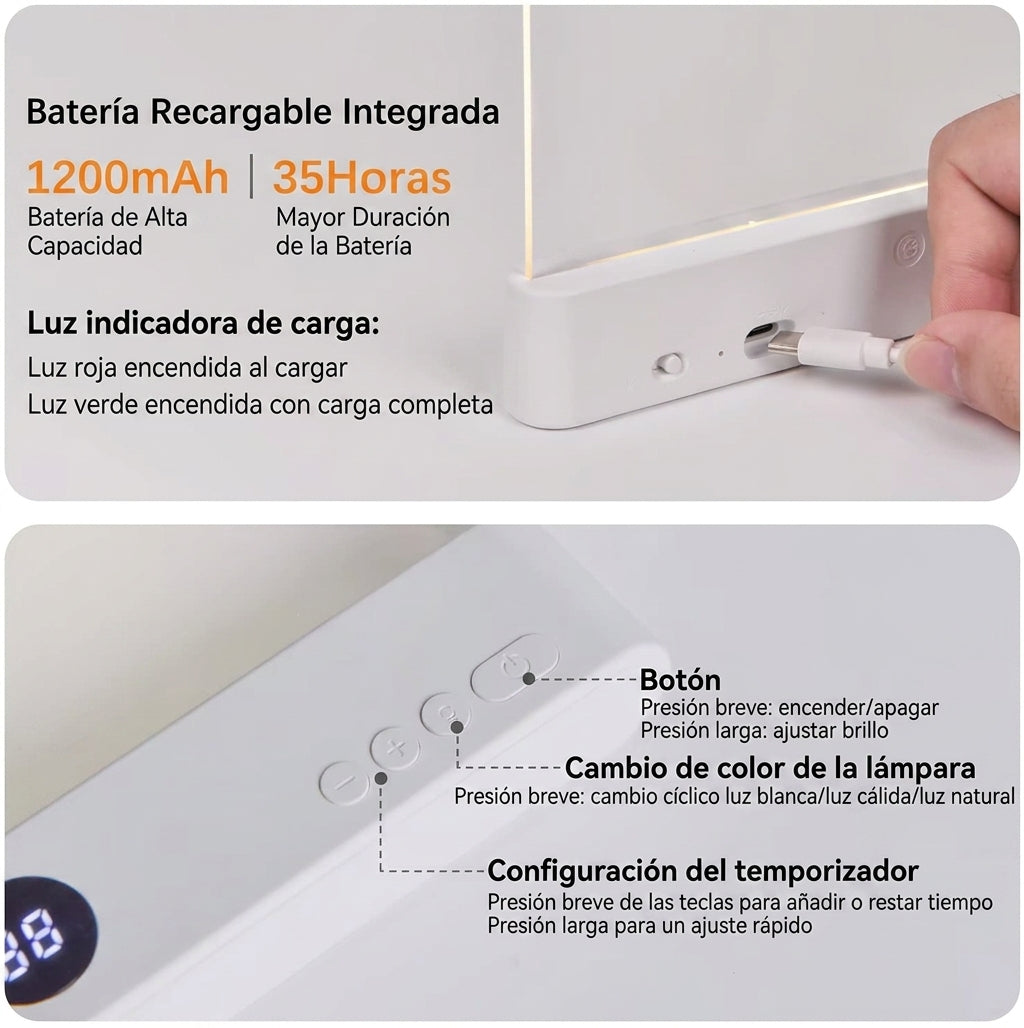 Luz de Lectura LED Recargable